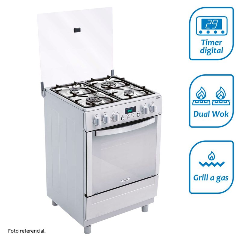 COLDEX - Cocina Coldex a Gas 4 Hornillas CX691 Inox