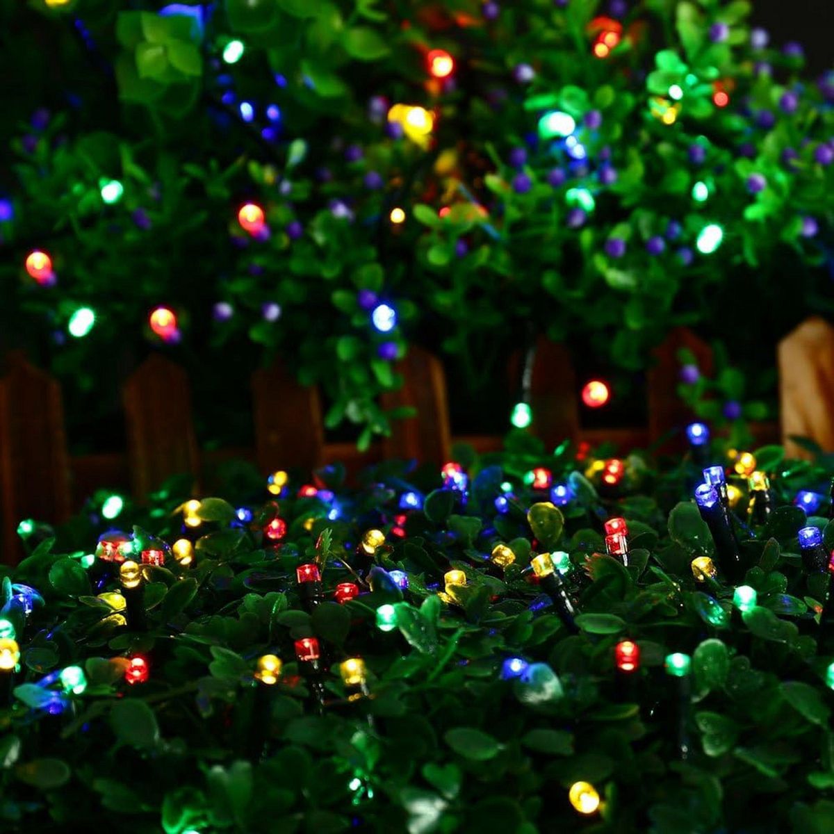 DEAR SANTA - 200 Luces LED Solar Multicolor Navidad