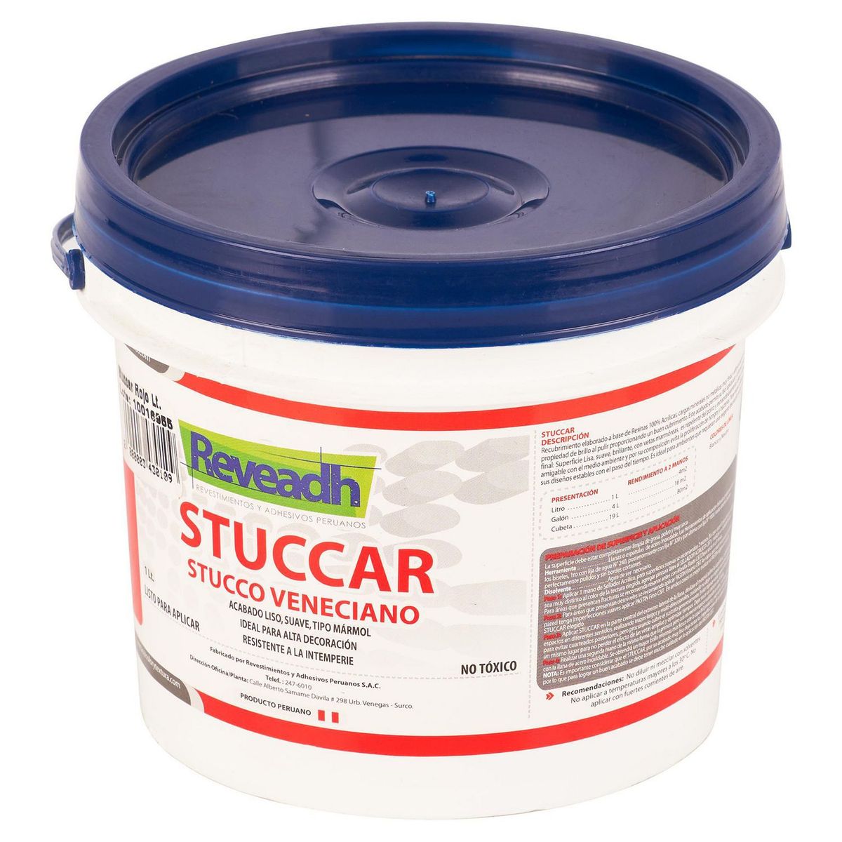 REVEADH - Stuccar Rojo acabado tipo marmol 1L