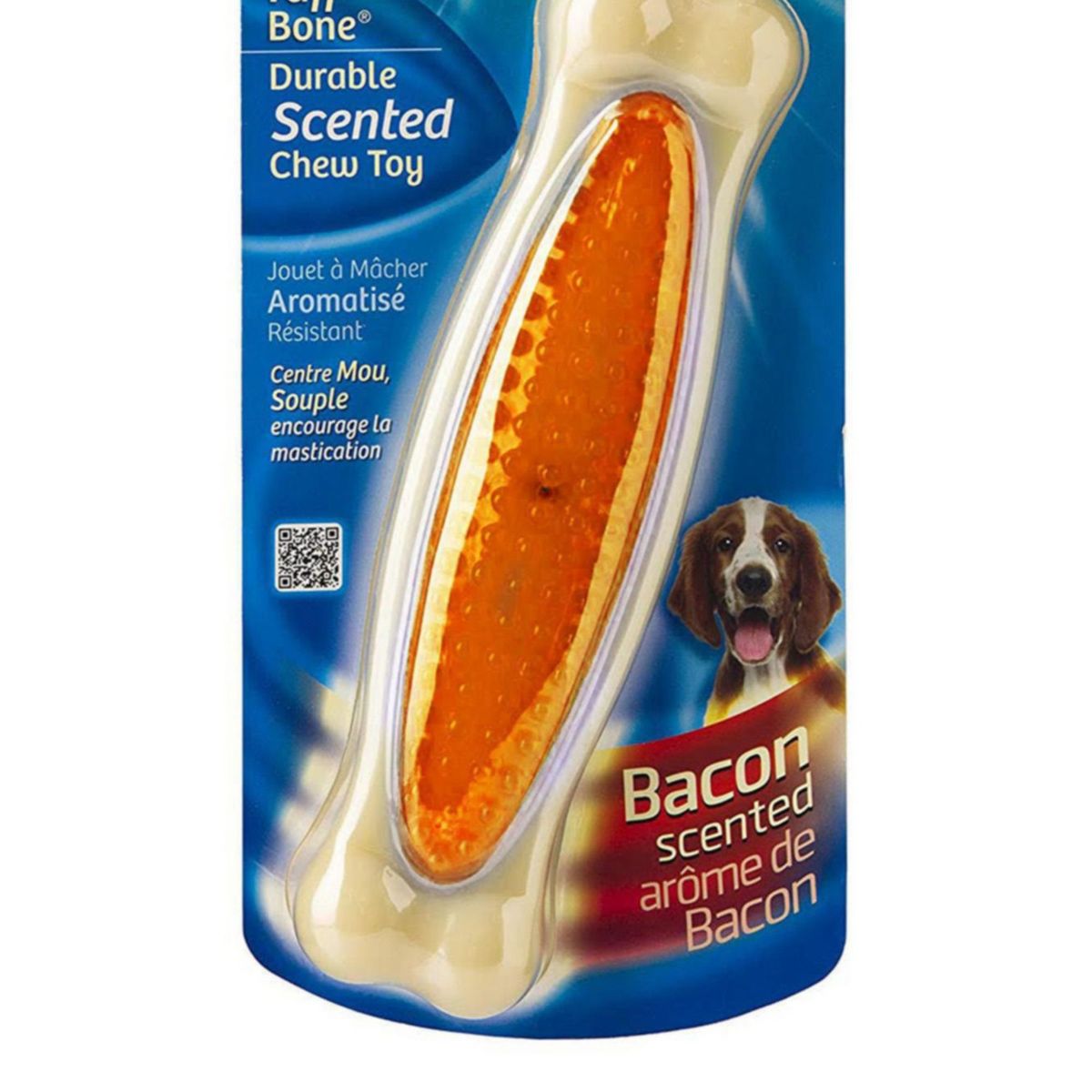 HARTZ - Juguete para Masticar Hueso Grande para Perros Naranja