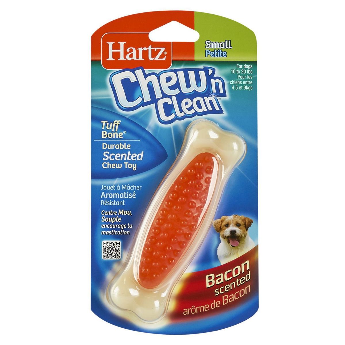 HARTZ - Juguete para Masticar Hueso Pequeño para Perros Naranja