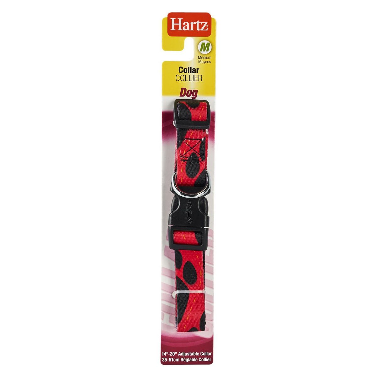 HARTZ - Collar para Perro Fashion M Rojo