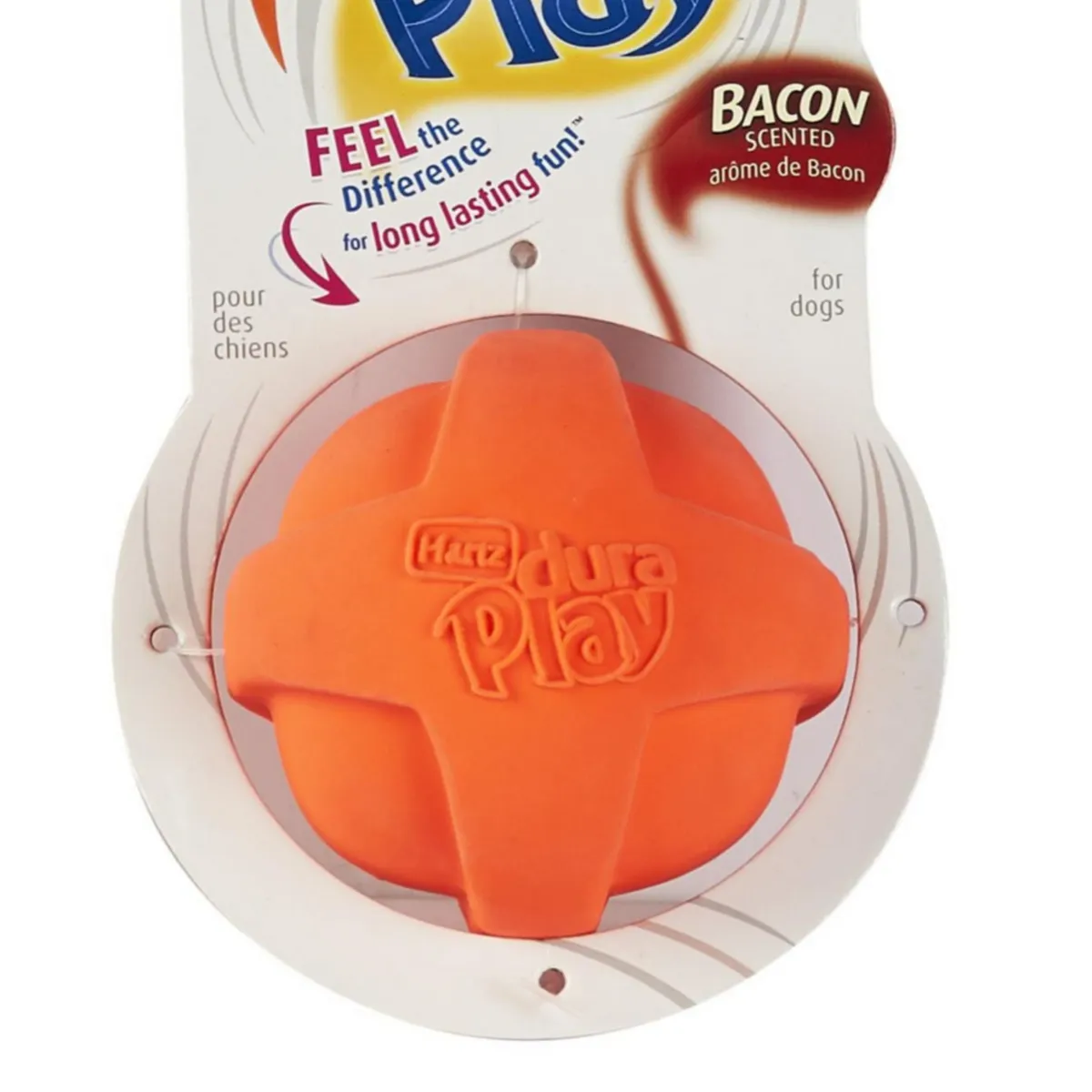 HARTZ - Pelota para Perros Látex Naranja 8.5x8.5x8.5cm
