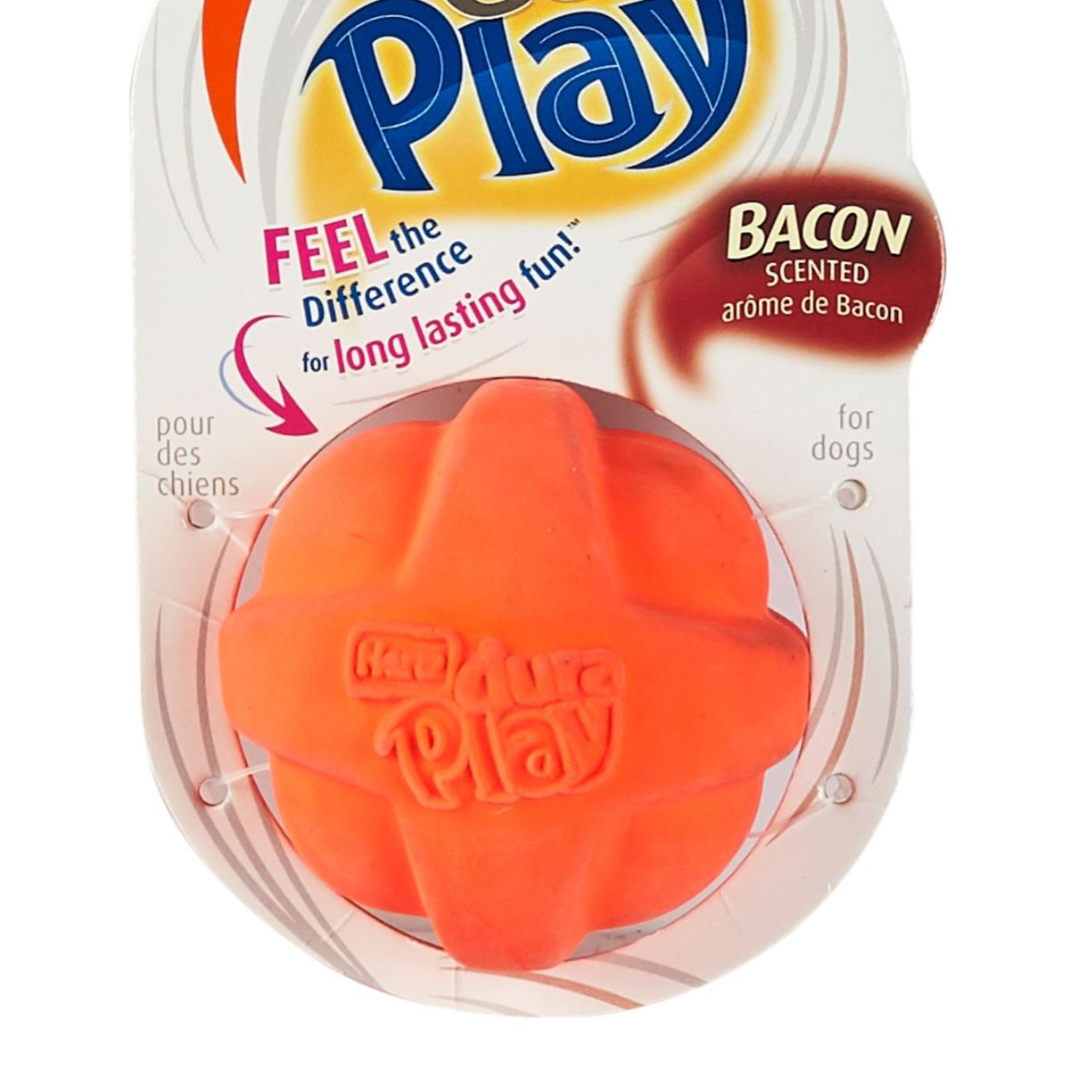 HARTZ - Pelota para Perros Látex Naranja 6x6x6cm