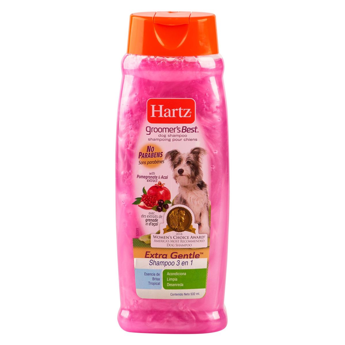 HARTZ - Shampoo para Perros 3 en 1 532ml