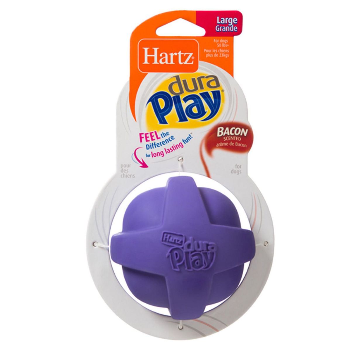 HARTZ - Pelota para Perros Látex Morado 8x8x8cm