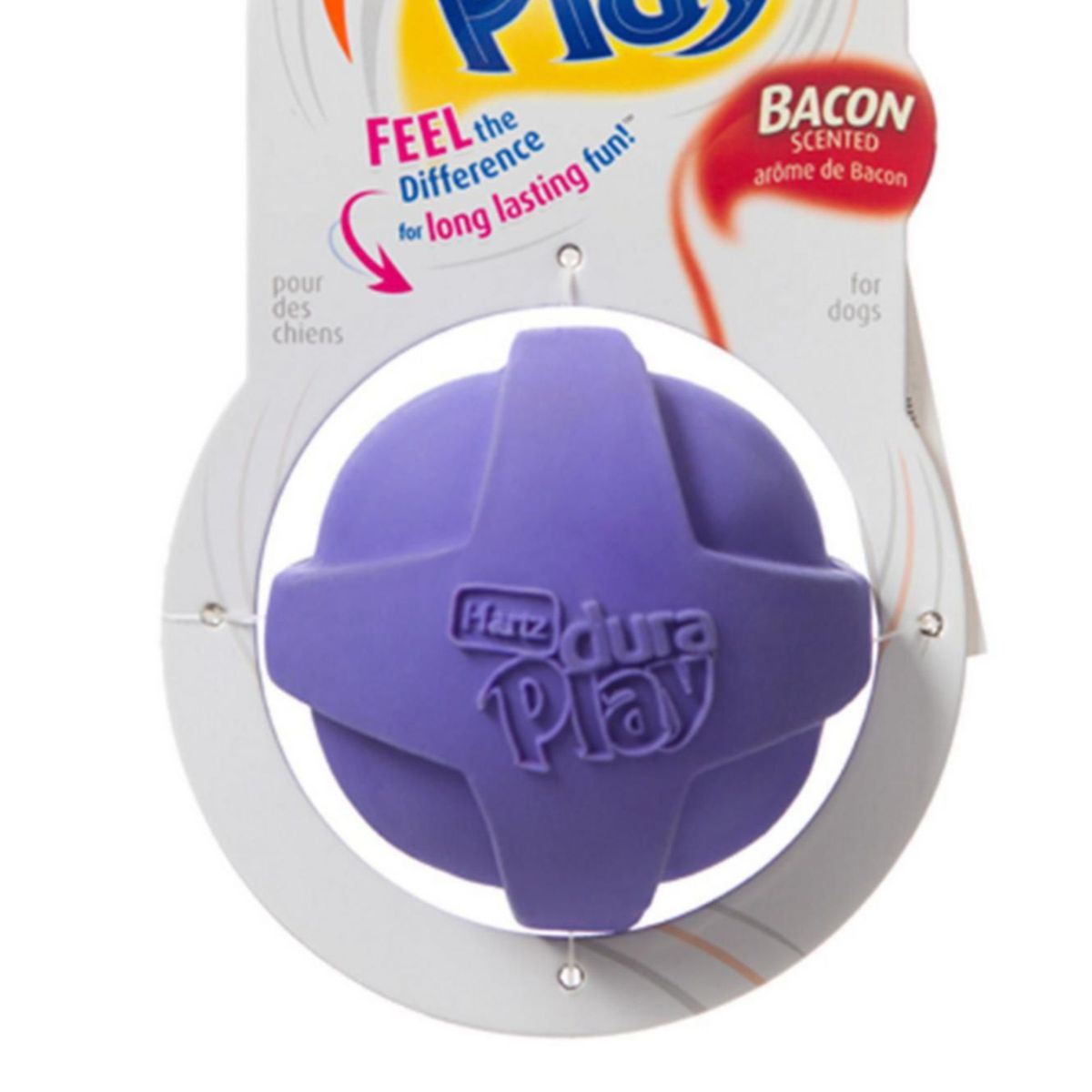 HARTZ - Pelota para Perros Látex Morado 8.5x8.5x8.5cm