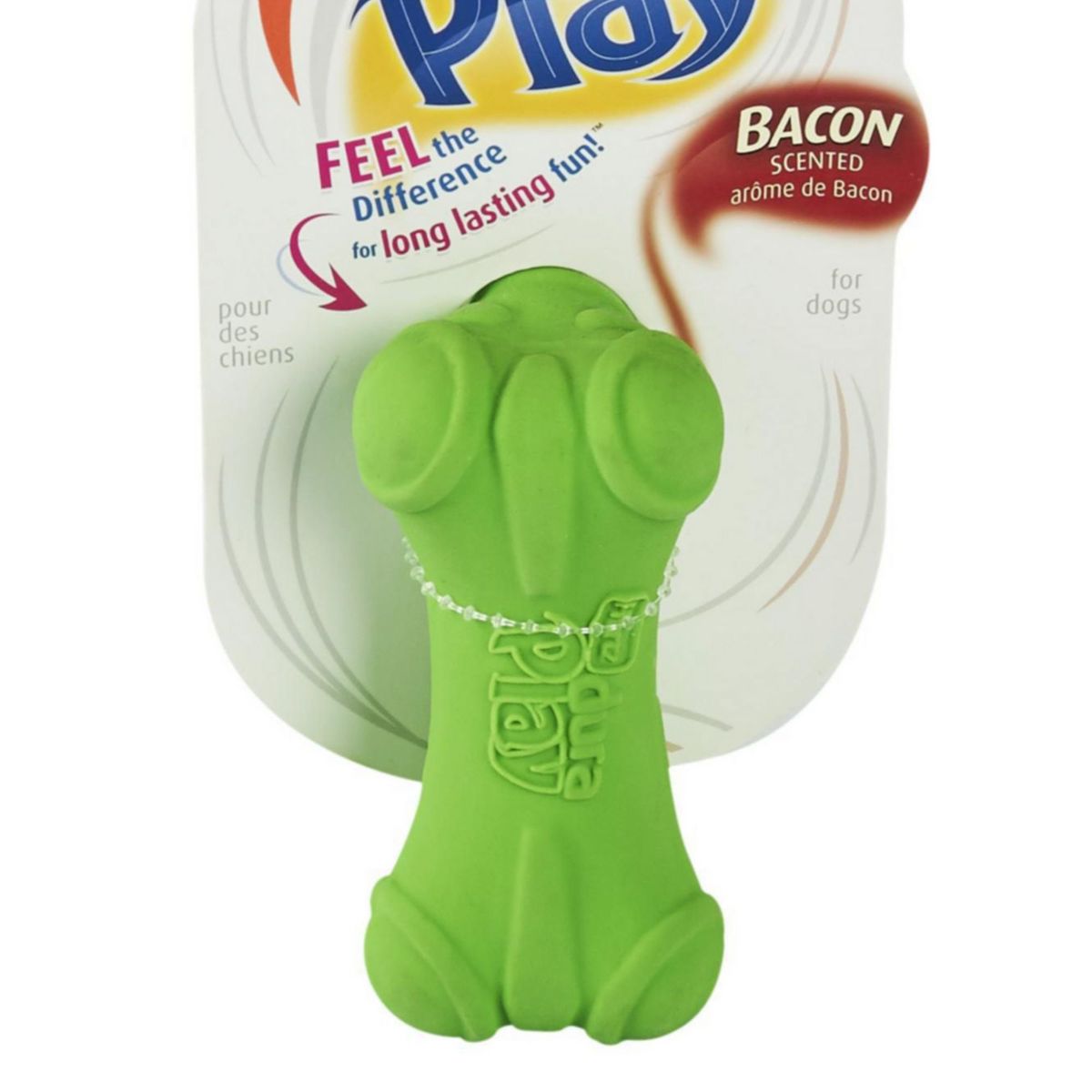 HARTZ - Juguete para Perro Hueso Látex Verde 4x8.5x4cm