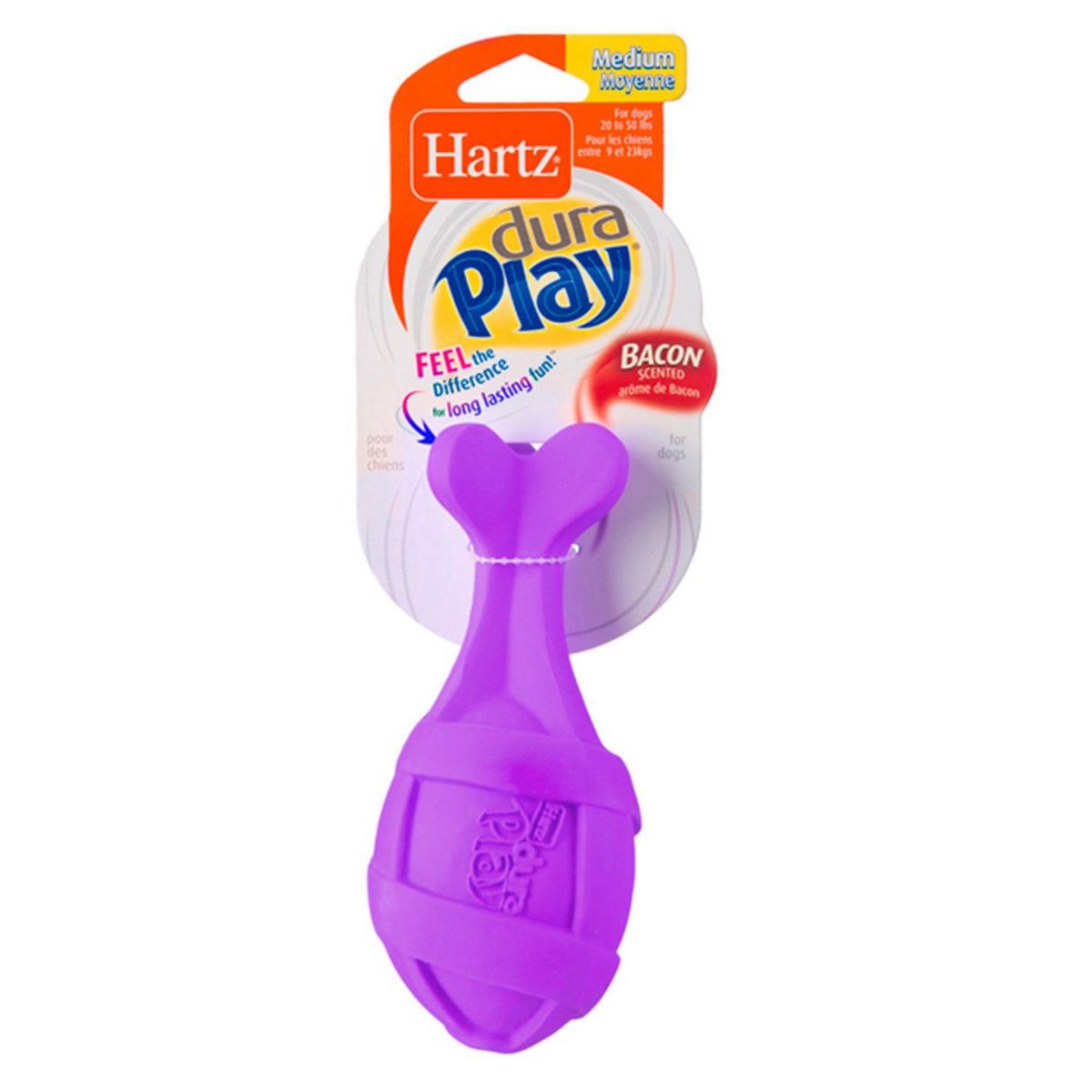 HARTZ - Juguete para Perro Tipo Cohete Látex Rosado 15x6x6cm