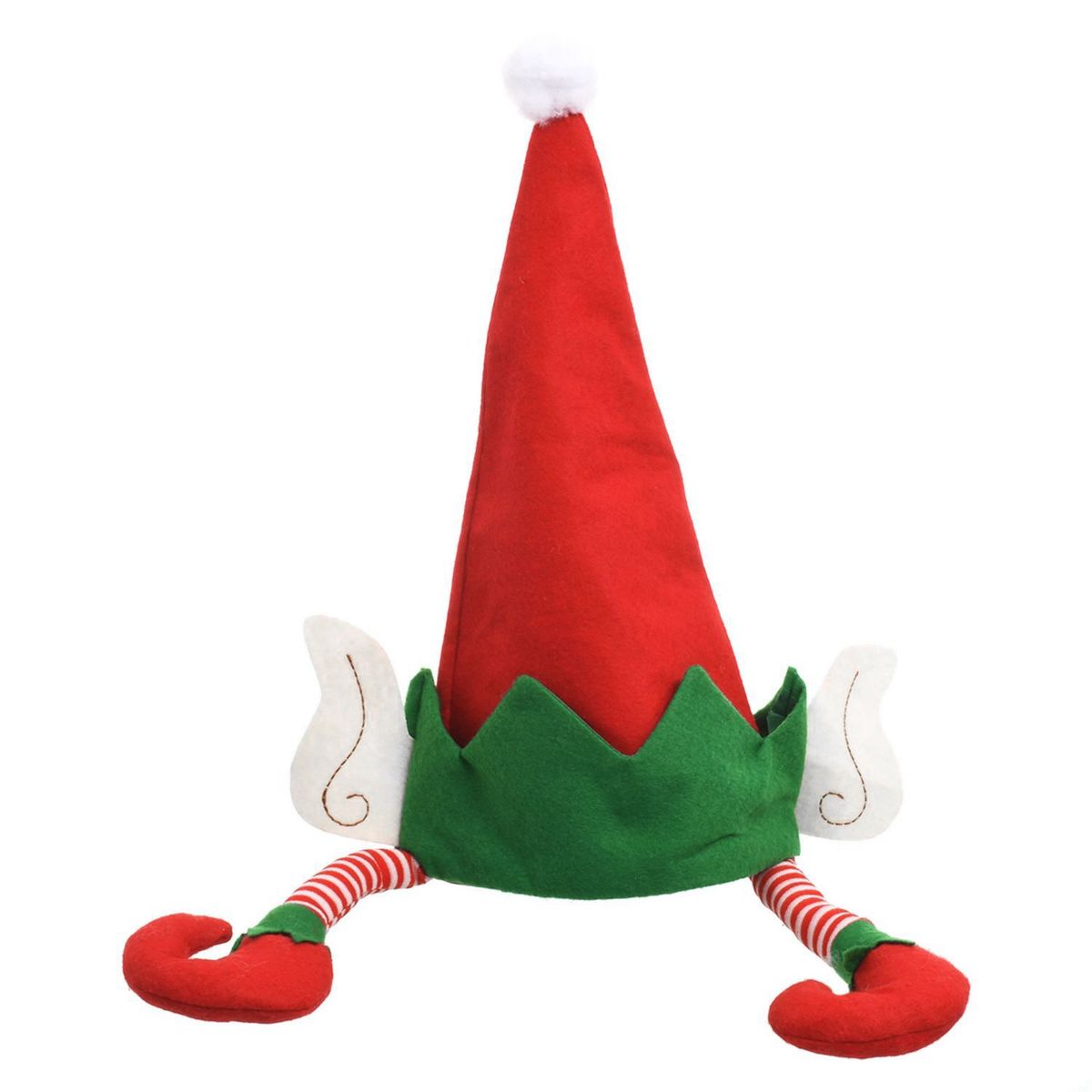 DEAR SANTA - Gorro Elfo con Patas Navidad 25x44cm