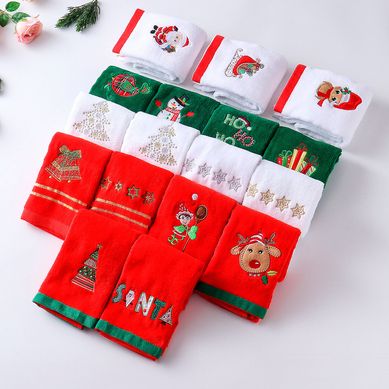 Toalla de Visita Navidad Algodn 28x46cm