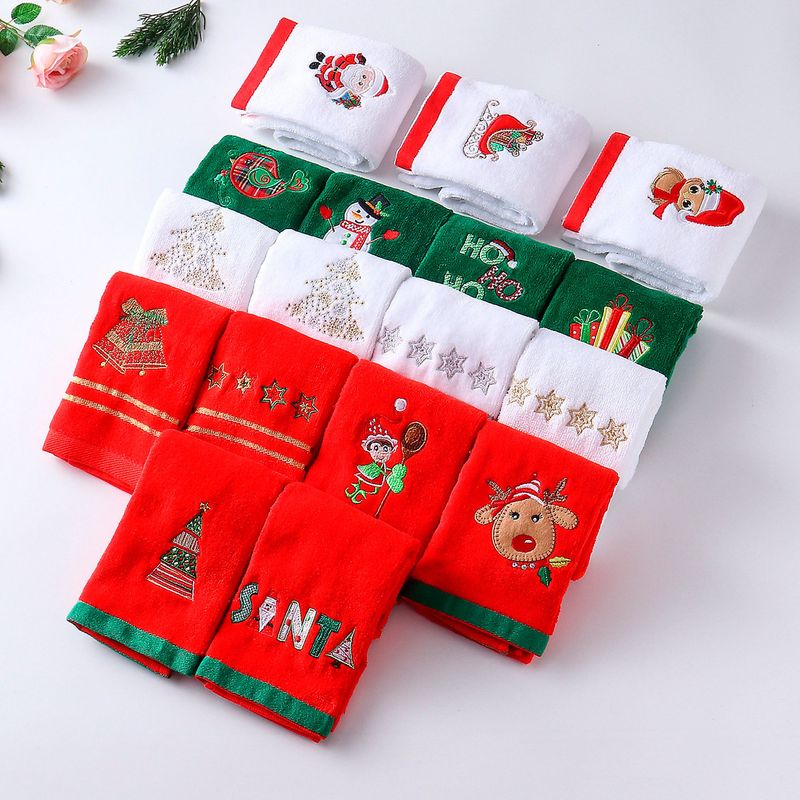 DEAR SANTA - Toalla de Visita Navidad Algodón 28x46cm