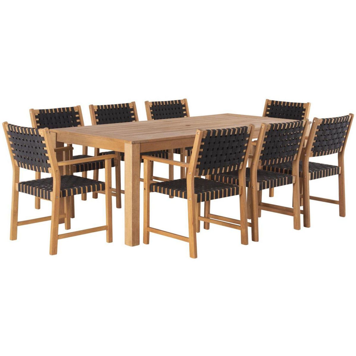 JUST HOME COLLECTION - Juego de Comedor de Terrazas 8 Personas Parga