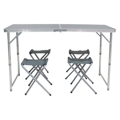 Set de Mesa Plegable 70 x 70 cm Gris