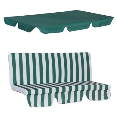Repuesto de Cojn + Toldo para Sillon Columpio 3 Personas Verde