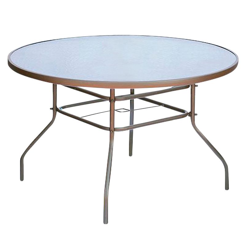 JUST HOME COLLECTION - Mesa redonda chocolate 120 cm