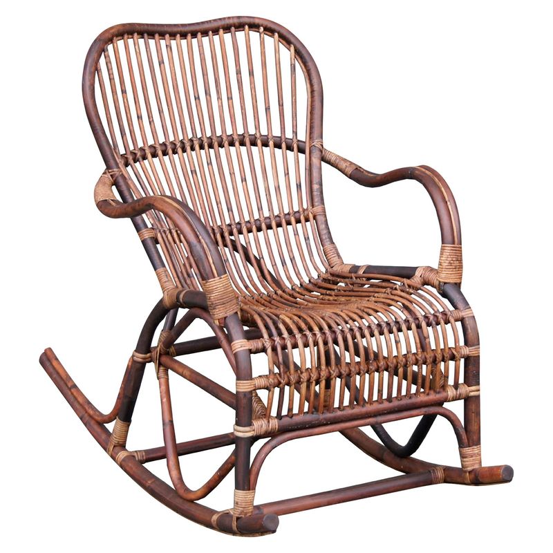JUST HOME COLLECTION - Silla Mecedora Goa Bamboo