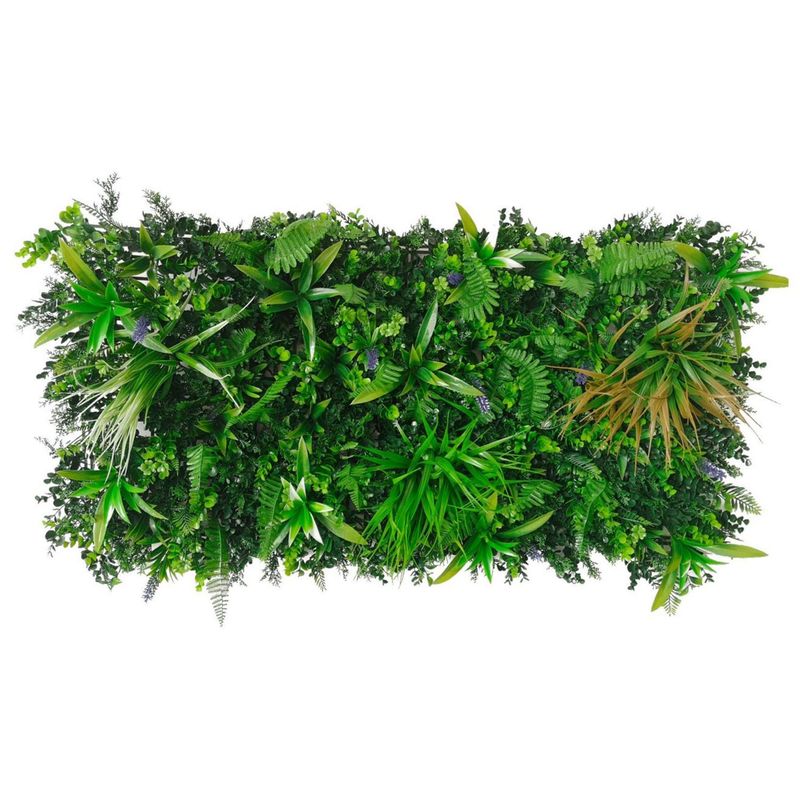 JUST HOME COLLECTION - Jardín vertical Artificial Flores Verde 50x100cm