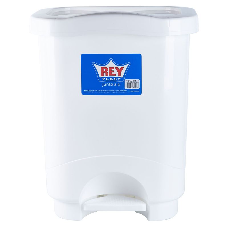 REYPLAST - Papelera Plástico Reyplast Blanco 24 L