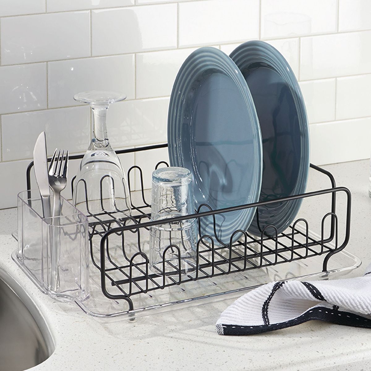 Escurridor de Platos Negro, marca INTERDESIGN - Foto 2