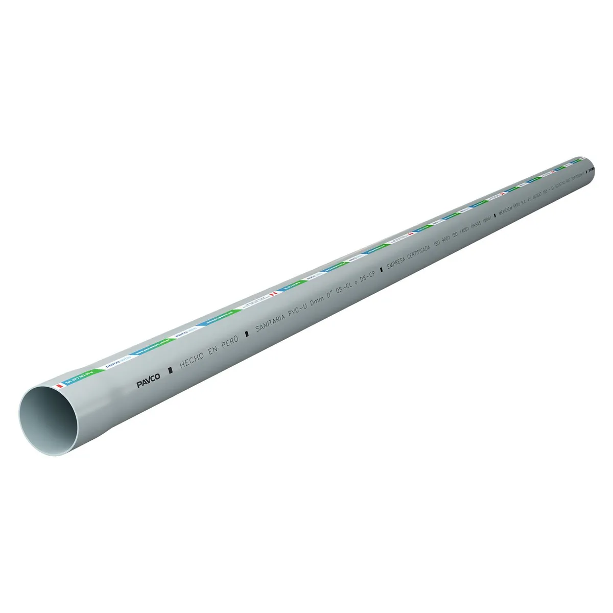 PAVCO - Tubo Desagüe PVC 4" 3m Liviano Pavco