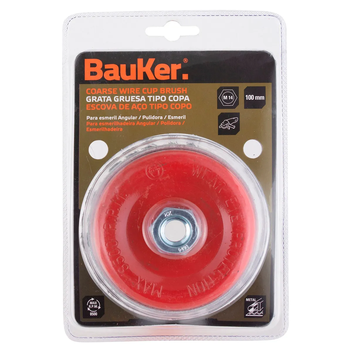 BAUKER - Grata Gruesa Copa 4'' Bauker