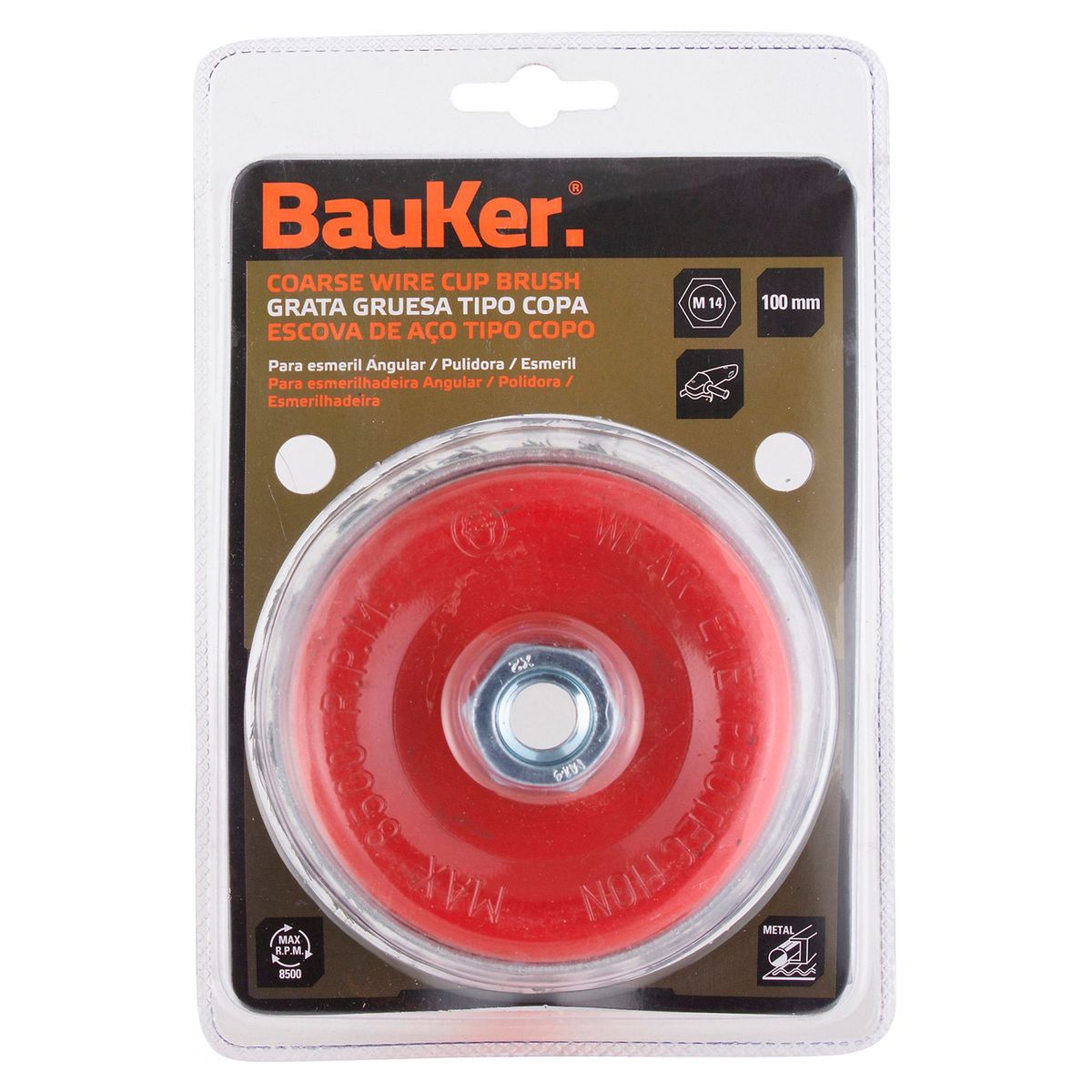 BAUKER - Grata Gruesa Copa 4'' Bauker