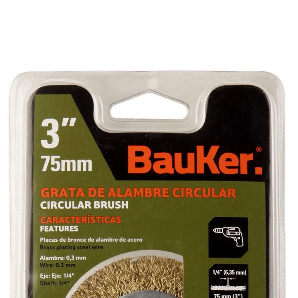 BAUKER - Grata Copa Alambre 3PG