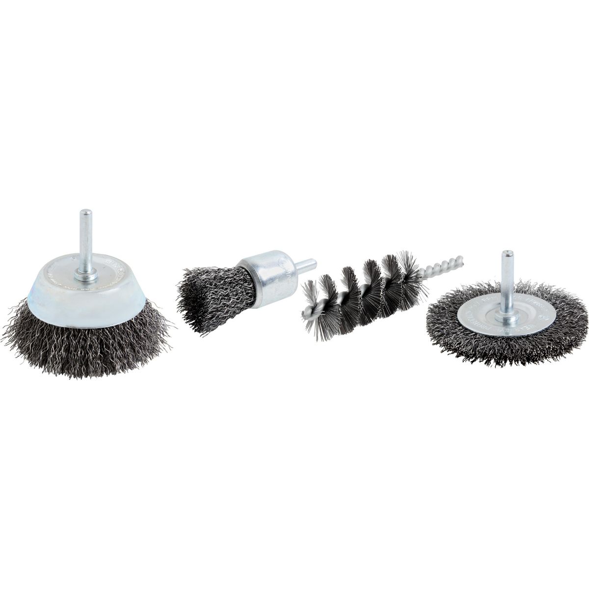 BAUKER - Set Escobillas para Taladro 4 Unidades