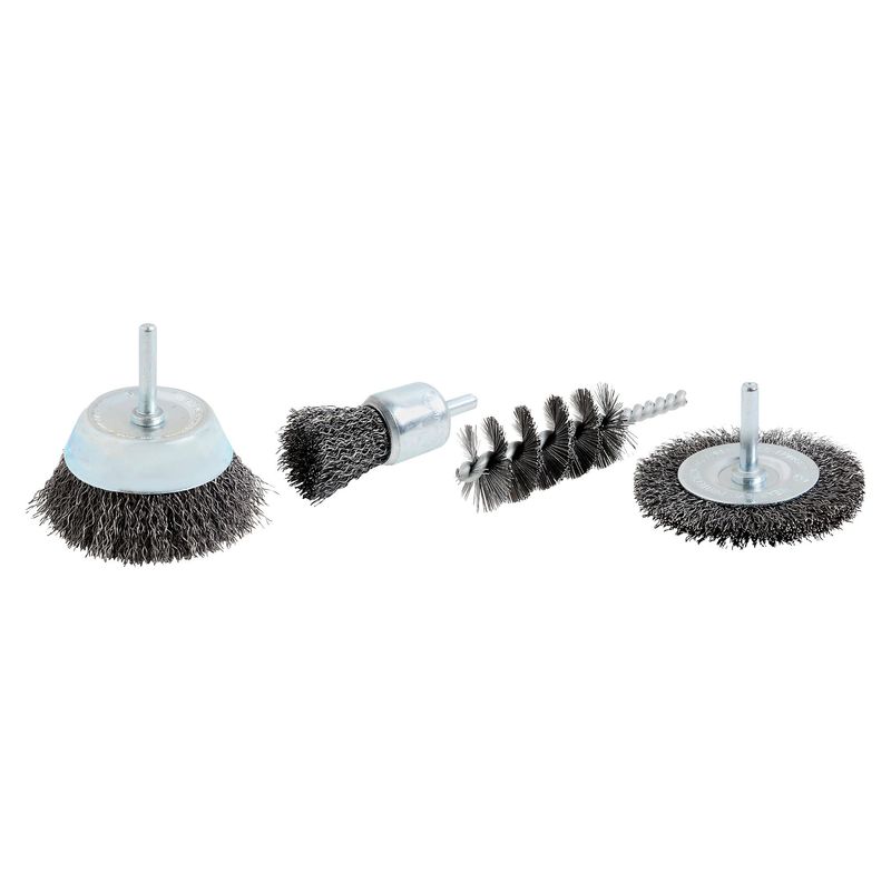 BAUKER - Set Escobillas para Taladro 4 Unidades