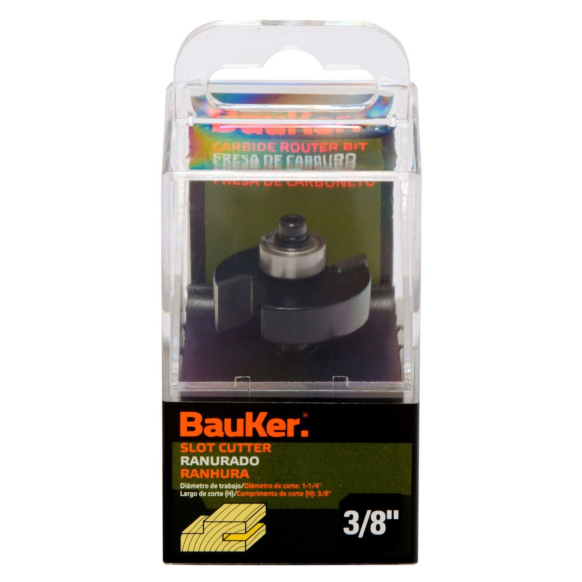 BAUKER - Fresa Ranurada 1 1/4'' x 3/8'' Bauker