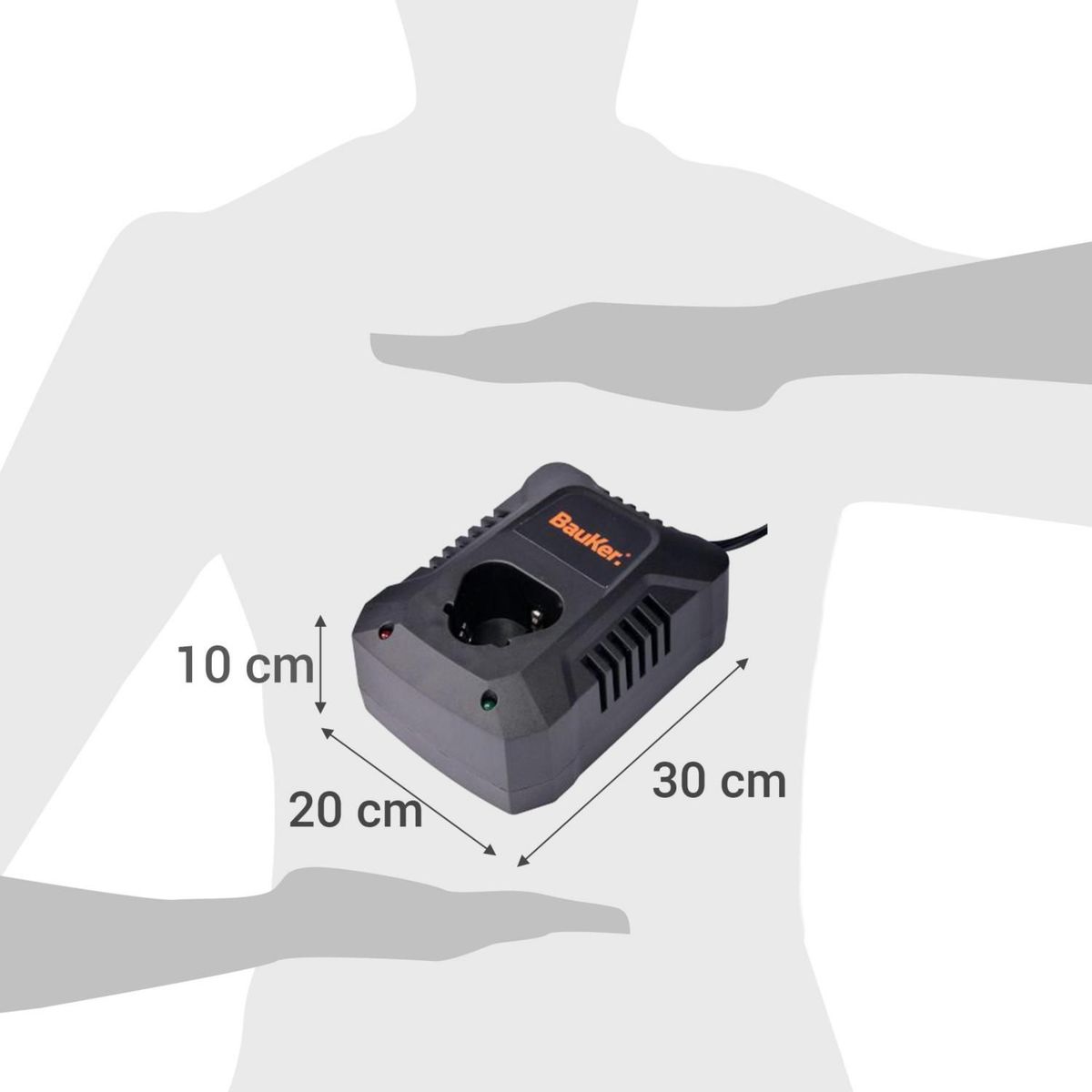 BAUKER - Cargador de Batería Bauker 12V