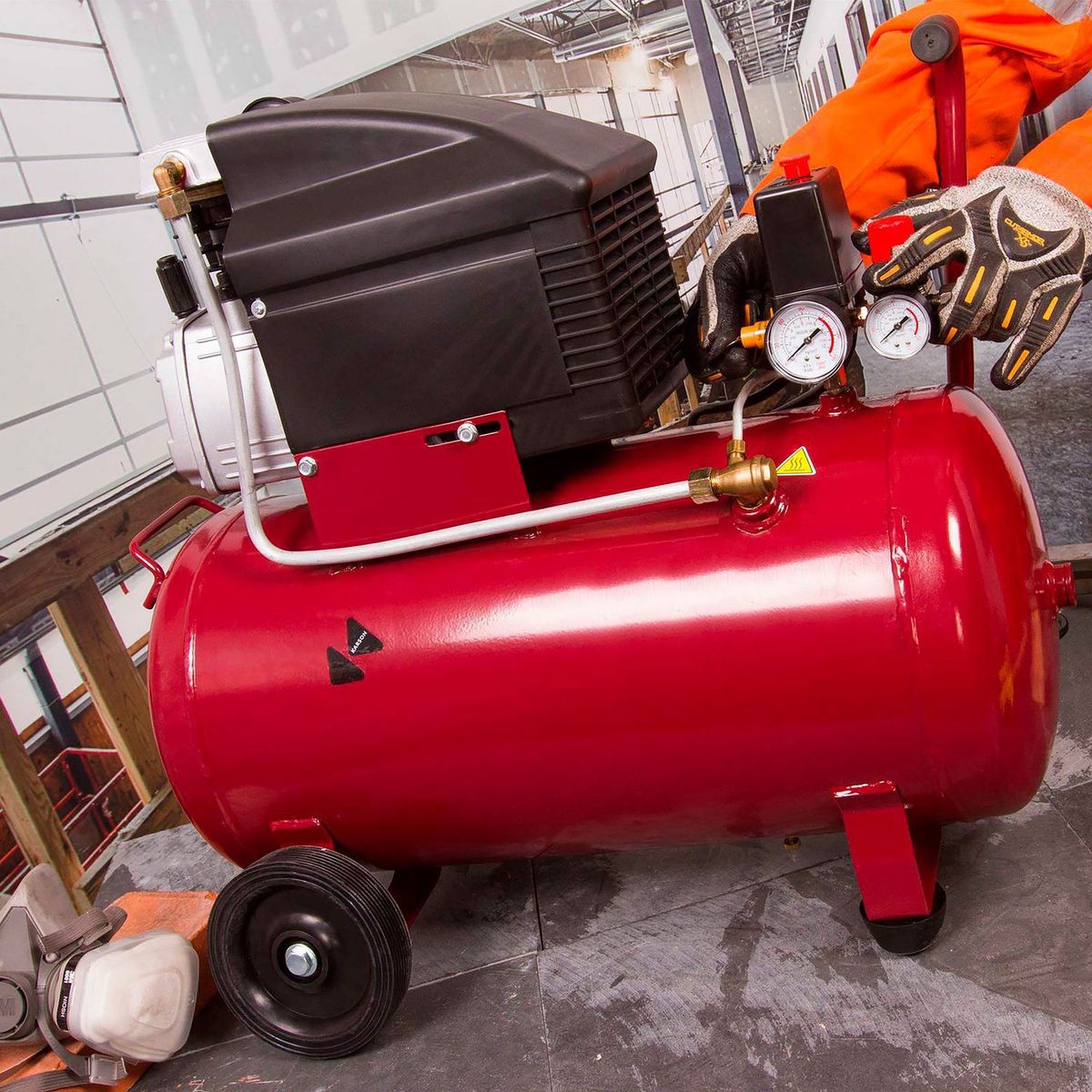 KARSON - Compresor De Aire Eléctrico Karson 1.5HP 50Lt