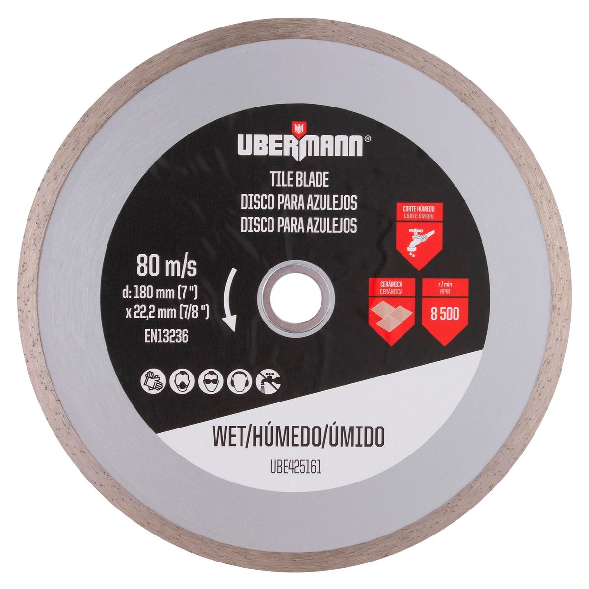 UBERMANN - Disco Diamantado para concreto 7''