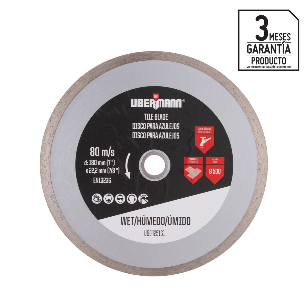 UBERMANN - Disco Diamantado para concreto 7''