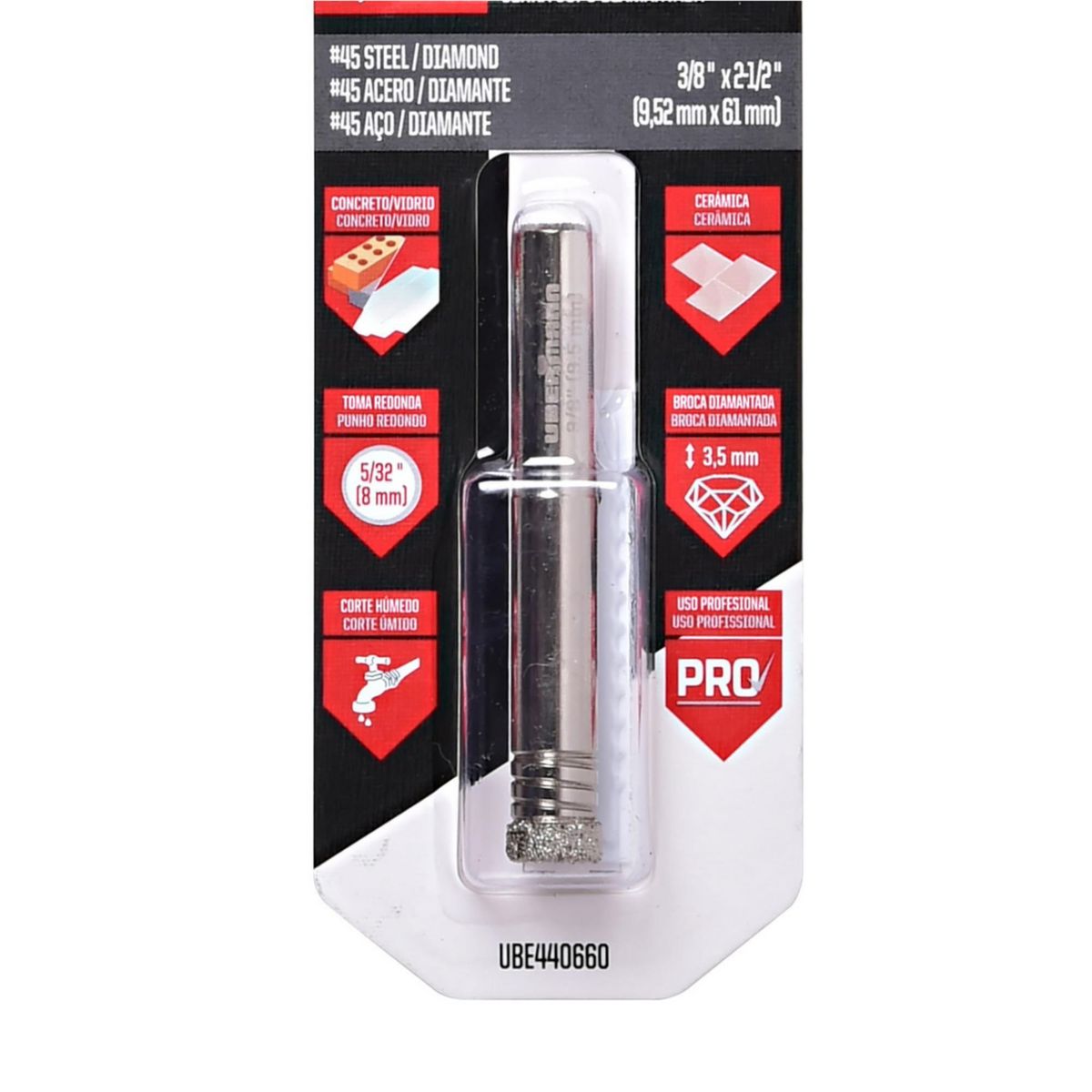 UBERMANN - Copa Diamantada 3/8'' Ubermann