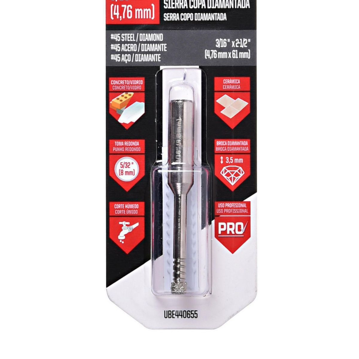 UBERMANN - Copa Diamantada 3/16'' Ubermann