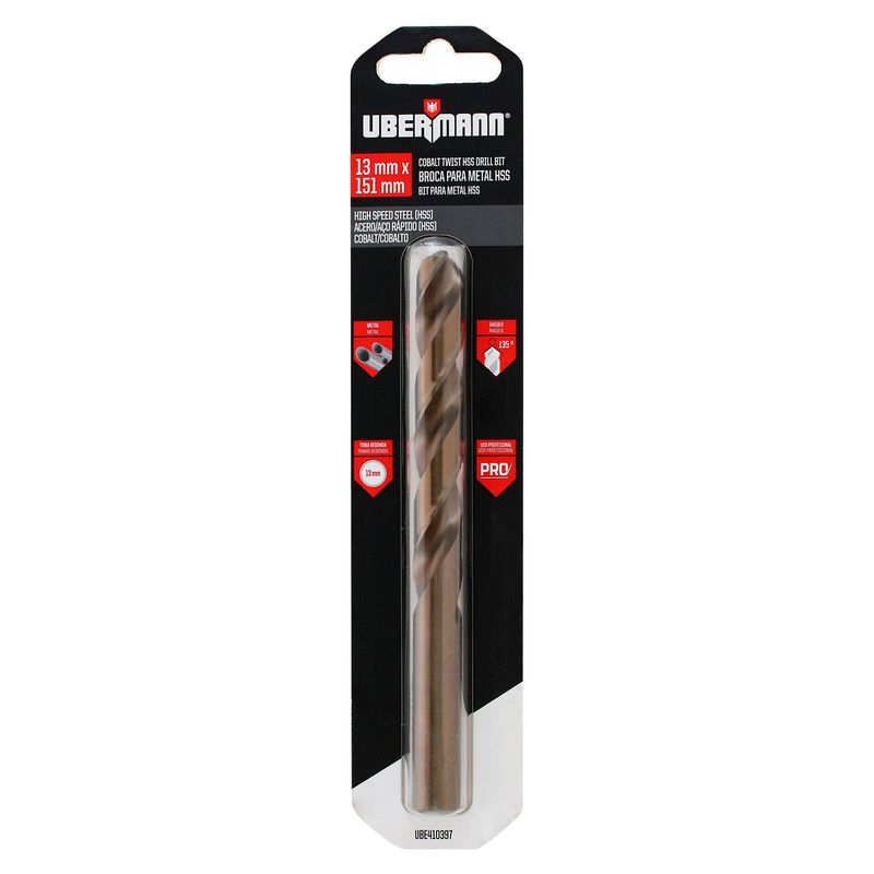 UBERMANN - Broca para Metal 13mm Ubermann