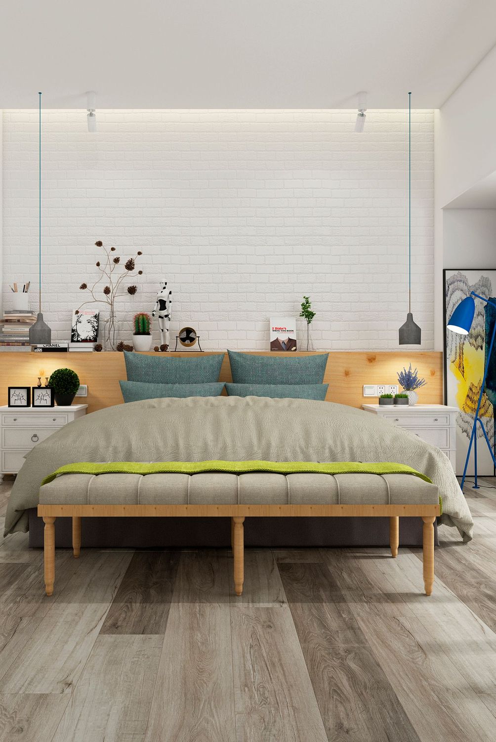HOLZTEK - Piso SPC Oak Light Marrón 122x18cm 4mm 2.2m2