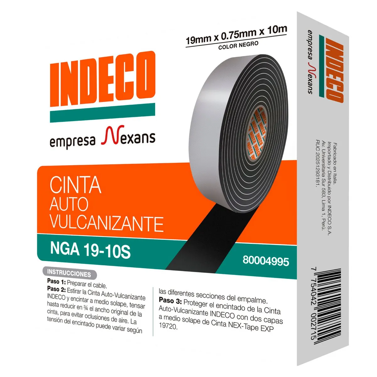 INDECO - Cinta autovulcanizante Indeco 19-10S