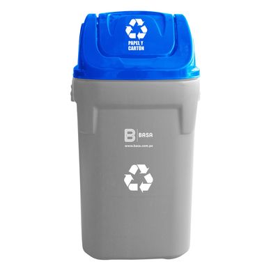 Tacho de Papel y Cartn 39cm Azul