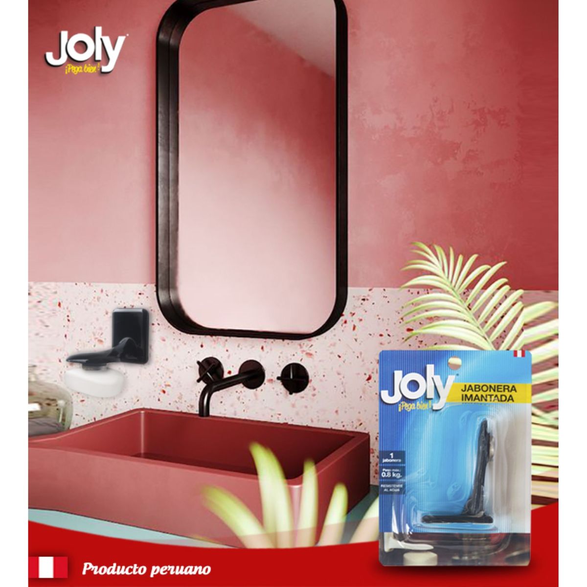 JOLY - Jabonera Imantada Negra