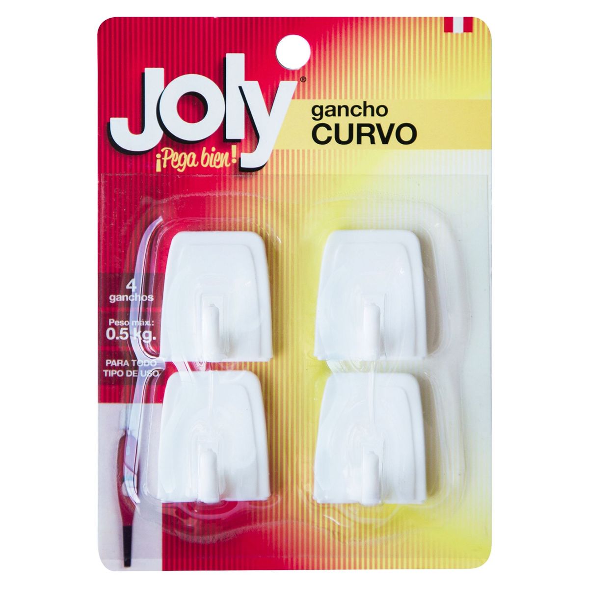 JOLY - Gancho autoadhesivo 3.5x4x10cm