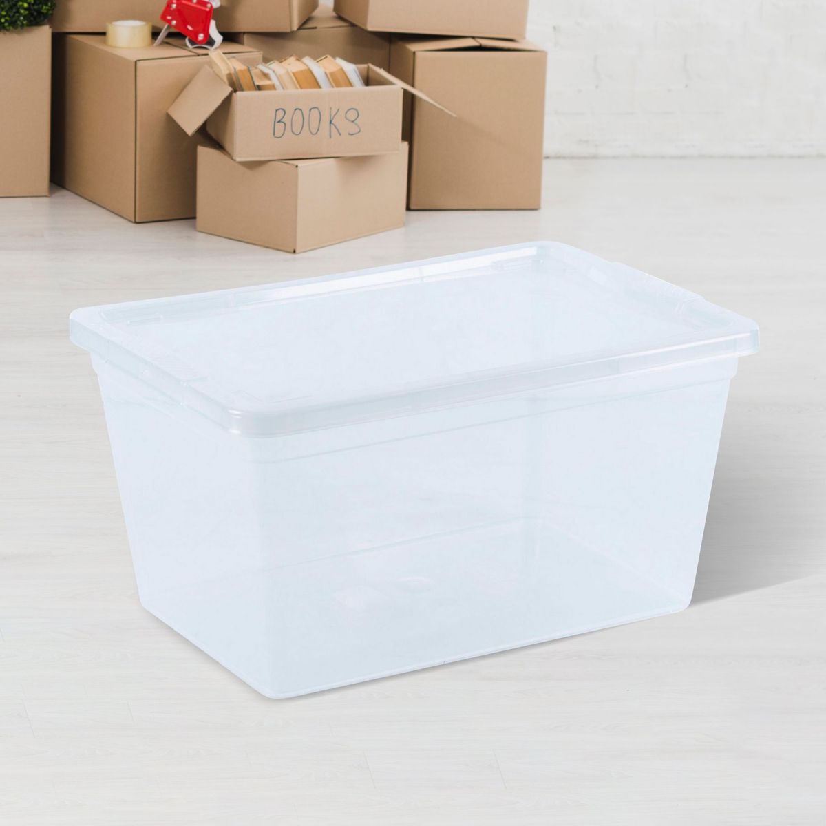 REYPLAST - Set 3 Cajas Organizadoras Modubox Reyplast 4.7L Transparente