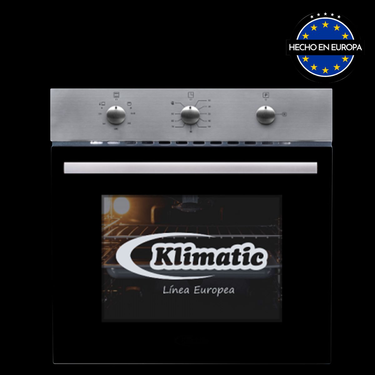 KLIMATIC - Horno Empotrable a Gas Lubeck Negro 60L BC