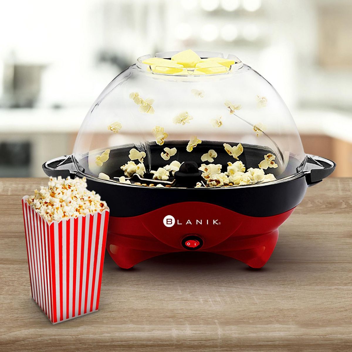 BLANIK - Máquina para hacer Popcorn BPCM018 Rojo