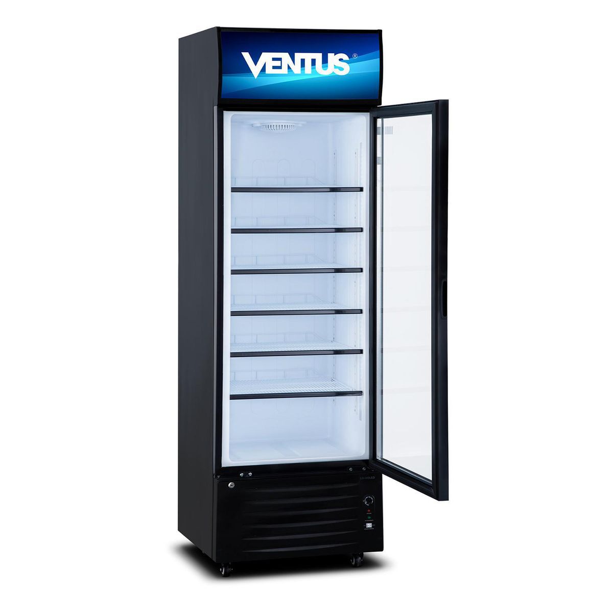 VENTUS - Visi-Cooler 1 Puerta Negro 360lt LG-360LED
