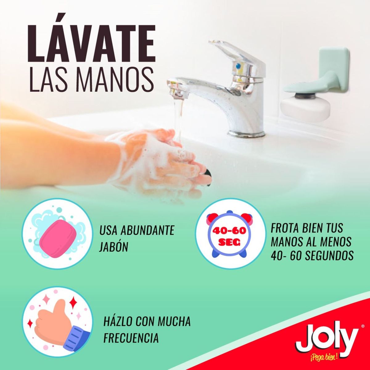 JOLY - Jabonera Imantada Verde