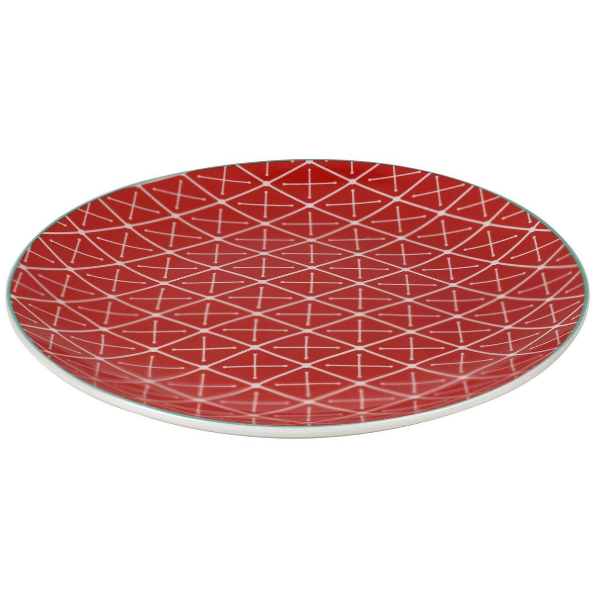 Plato Geométrico Naranja 19cm, marca JUST HOME COLLECTION - Foto Principal