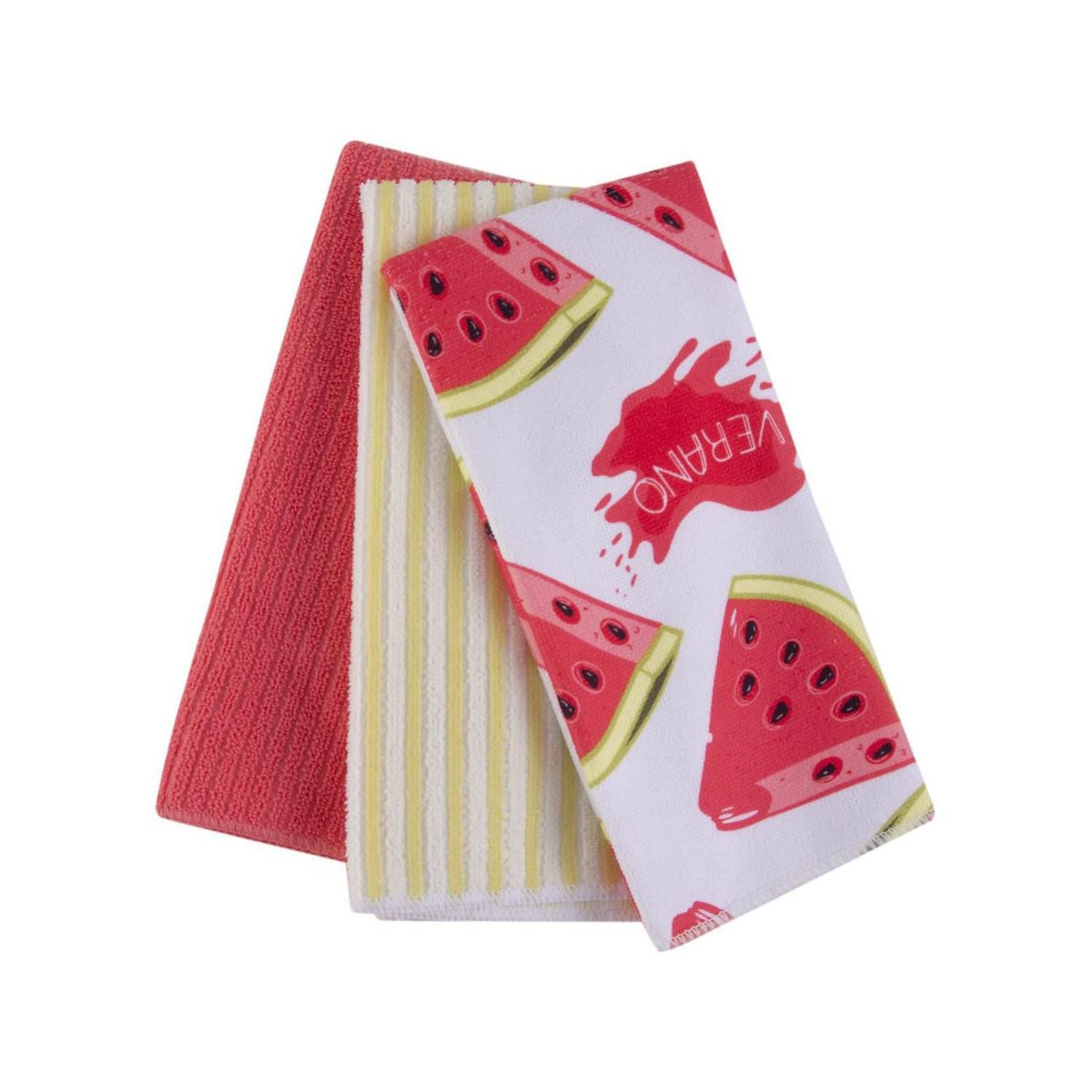 CASA BONITA - Set x3 Paños de Cocina Microfibra 40x60 cm Colores Variados